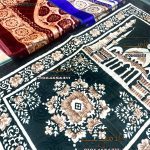 Al-Zahraa Velvet Prayer Mat – Non-Slip Dotted Back