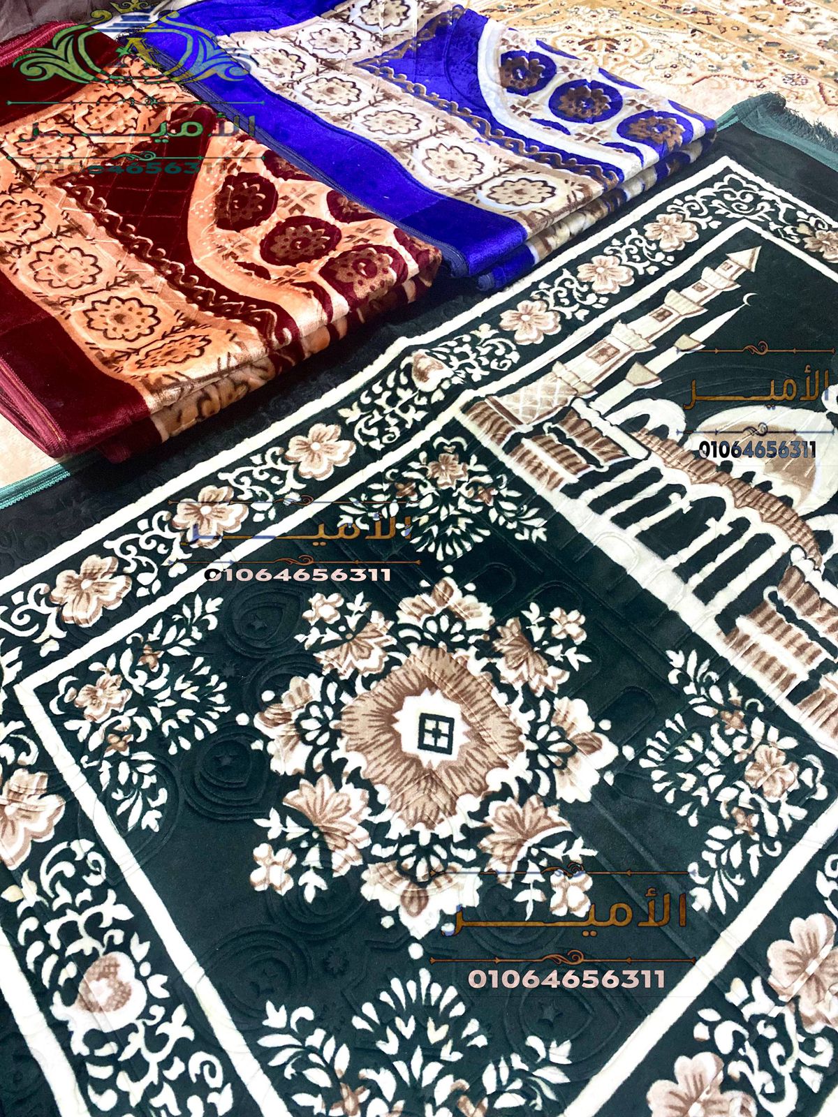 58e55fce-55ea-4654-8596-3e4717c20ee5 مصليه قطيفه الزهراء ضهر دوتس مانع للانزلاق - الصورة 1