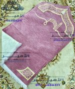 Padded chenille prayer mat with mihrab design - Image 9