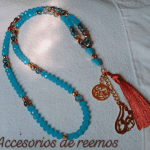 Beads: Crystal & Marble stones - Blue