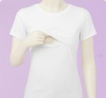 Short Sleeve Nursing Basic Top - Image 2