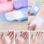 Compact soap sheets pack containing 20 pieces