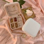 Mini leather accessories organizer
