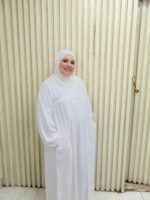 ⁦عبايه الحج والعمرة بخامه كريب سعودي ناعمه جدا🕋⁩ - الصورة ⁦4⁩